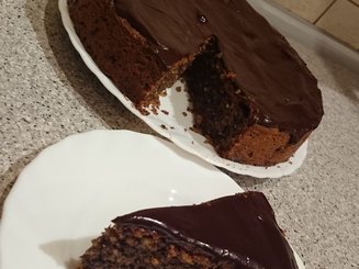 Итальянский ореховый пирог "Искитана" с грушами (без муки)