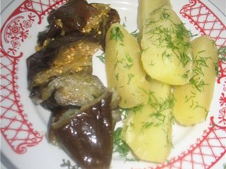 Соленые баклажаны с чесноком