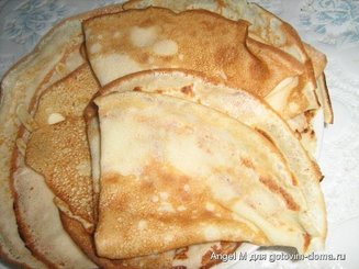 Заварные блины на кефире