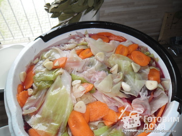 Капуста закусочная со свеклой и морковью фото к рецепту 5