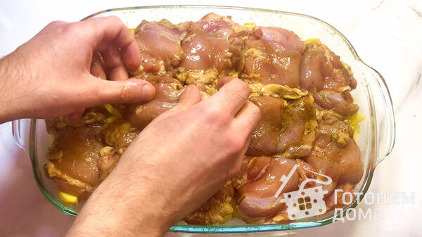 Запеченная курица с картофелем айдахо фото к рецепту 8