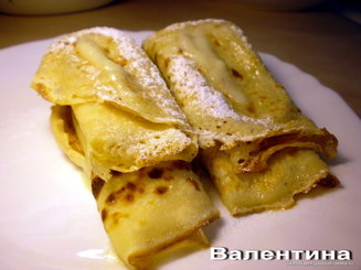 Блинчики с ванильным кремом