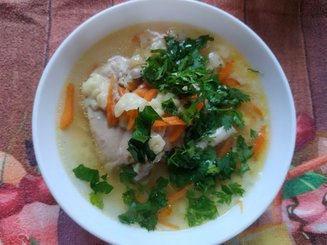Аришта апур - куриный суп с лапшой
