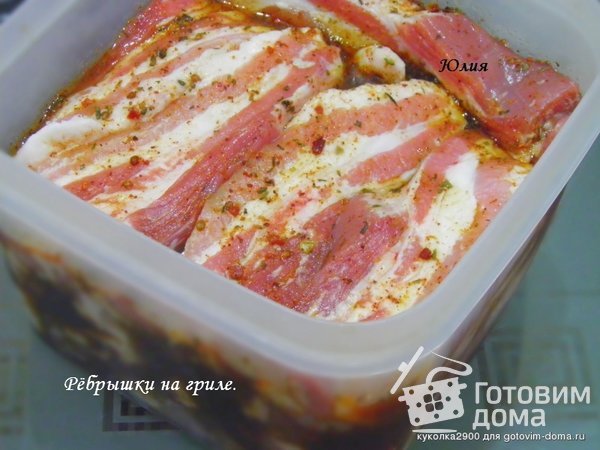 Рёбрышки на гриле фото к рецепту 1