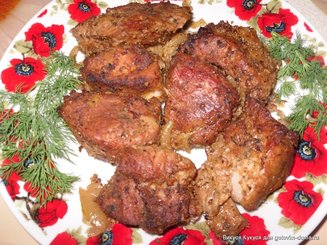 Шашлык в духовке на "луковой подушке"
