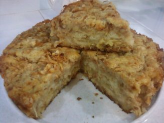 Насыпной яблочный манник