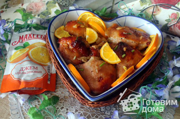Запеченное филе куриного бедра в остром апельсиновом маринаде. фото к рецепту 7