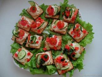 Крекеры с творожным сыром