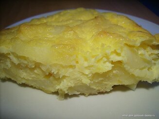 Картофель по-швейцарски, запеченный с сыром и сливками