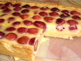 Песочный пирог с черникой