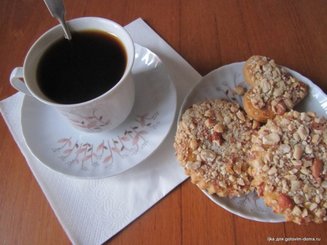 Песочное кольцо с арахисом
