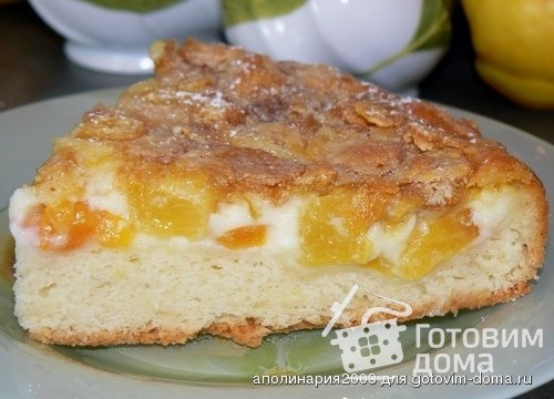Пирог с нектаринами и кукурузными хлопьями фото к рецепту 6