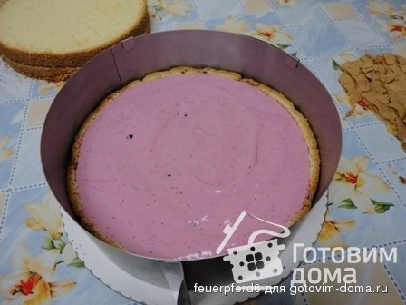 Сборка торта под мастику без тортирования крошкой фото к рецепту 3