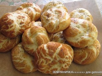 Немецкие булочки с секретом (Laugenbrötchen)