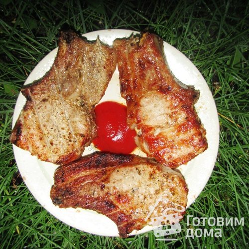 Свиная корейка на гриле без маринования