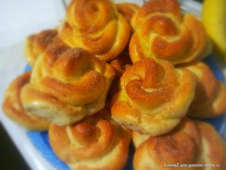 Имбирные булочки-розочки с корицей