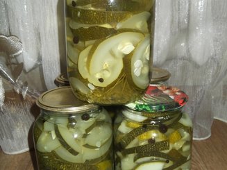 Кабачки маринованные по-болгарски