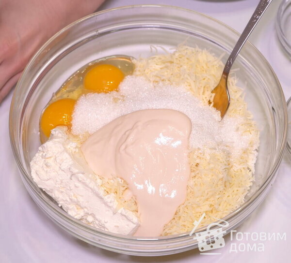Пирог из лаваша с творогом и сыром фото к рецепту 6