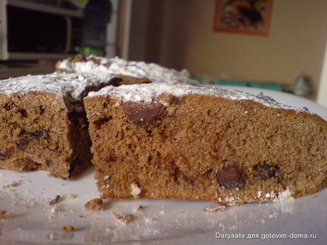 Шоколадный кекс с черносливом