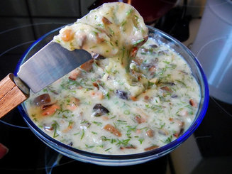 Плавленный сыр с беконом