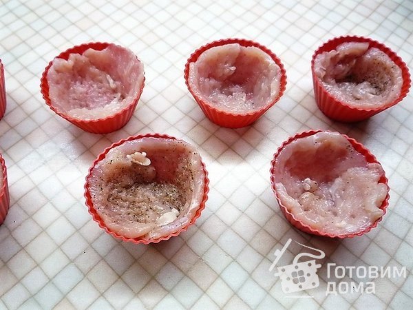Куриные тарталетки с грибами фото к рецепту 7