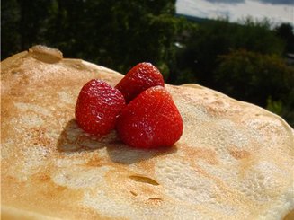 Заварные блины на кефире