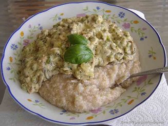 Паста с шампиньонами и вареной ветчиной