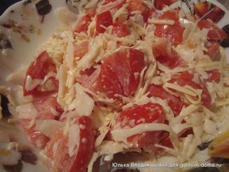Салат из пекинской капусты с помидорами