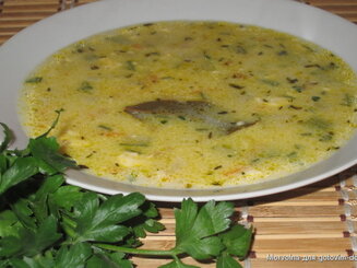 Суп с кабачками и сыром