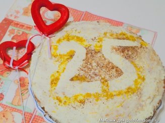 Пасхальный морковный торт с апельсиновым кремом