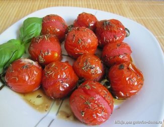 Запеченые пряные помидоры черри