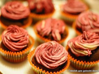Шоколадные маффины с шоколадной шапочкой