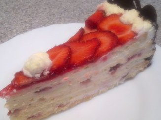 Торт с клубникой (песочный)
