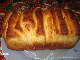 Апельсиновый хлеб с изюмом (сладкий)