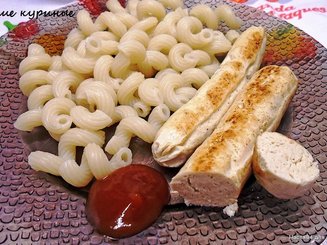 Домашние куриные сосиски