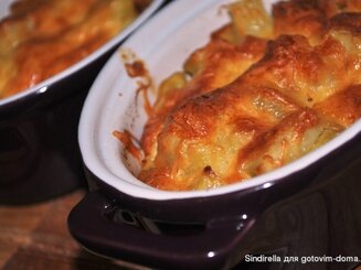 Картофель по-швейцарски, запеченный с сыром и сливками