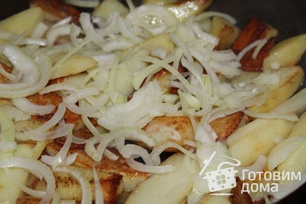 Картофель с лисичками на шкварках и очень хрустящая курочка с любимым кетчупом Махеевъ фото к рецепту 9