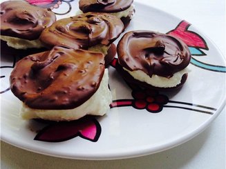 Шоколадные галеты с творогом