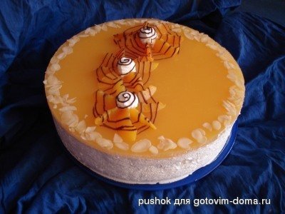 &quot;Эдэм&quot;  сливочно-творожный торт с персиками фото к рецепту 8