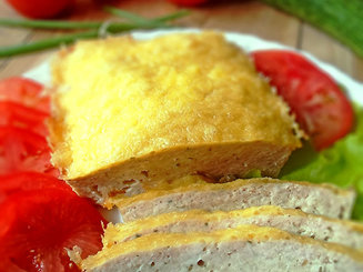 Сочный хлеб из куриного фарша