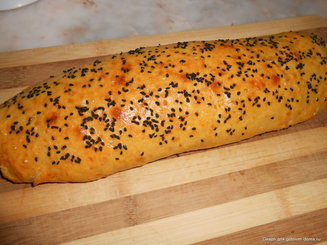 Картофельный рулет с грибами
