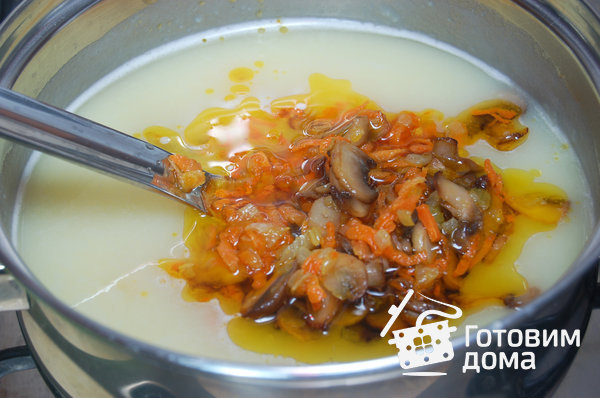 Картофельный суп-пюре с грибами фото к рецепту 4