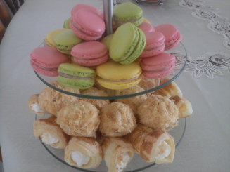 Клубничные макаронс на итальянской меренге (Macarons a la fraise)