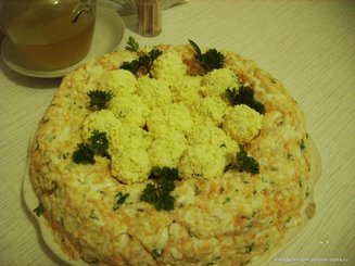 Салат "Гнездо глухаря"