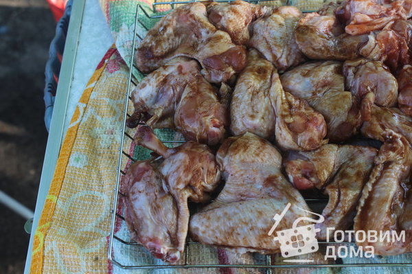 Куриные крылышки в маринаде барбекю фото к рецепту 4