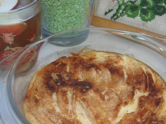 Нежный творожный пудинг с грушами и корицей