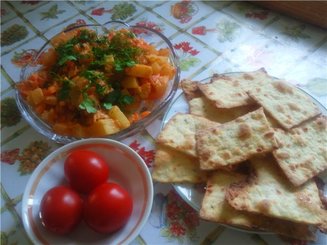 Крекеры с оливками и розмарином