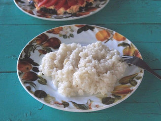Рис с чесноком и сливочным маслом