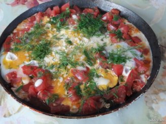 Миш-маш болгарская яичница
