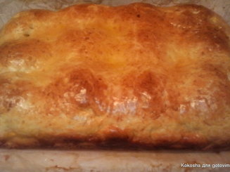 Сочный пирог с яблоками